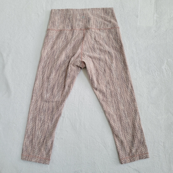 Lululemon Wunder Under Crop High Rise Leggings Full On Luon‎ 21" - Picture 4 of 14